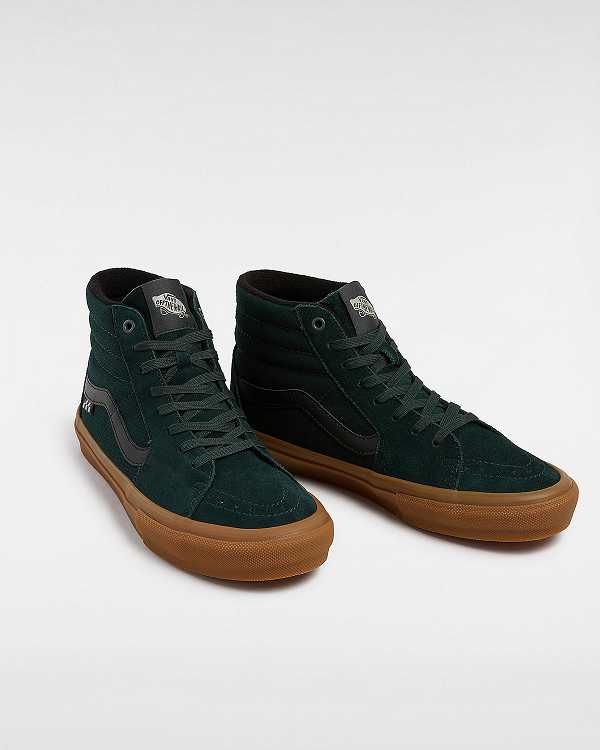 Women Vans Sk8-Hi Skate Shoes Green Malaysia | VN5203874