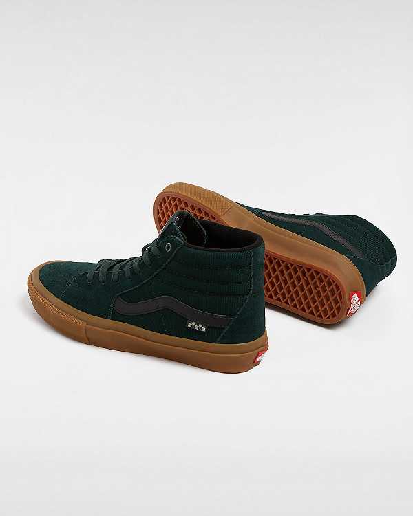 Women Vans Sk8-Hi Skate Shoes Green Malaysia | VN5203874