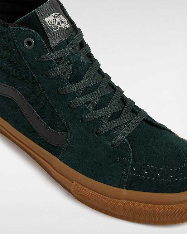 Women Vans Sk8-Hi Skate Shoes Green Malaysia | VN5203874