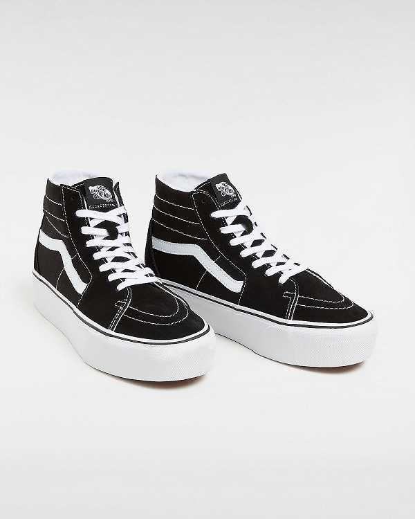 Women Vans Sk8-Hi Tapered Platform Shoes Black Malaysia | VN7209431