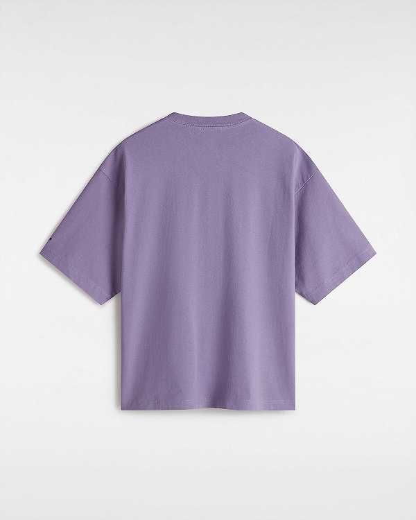 Women Vans Skate Clay T Shirts Purple Malaysia | VN3071569