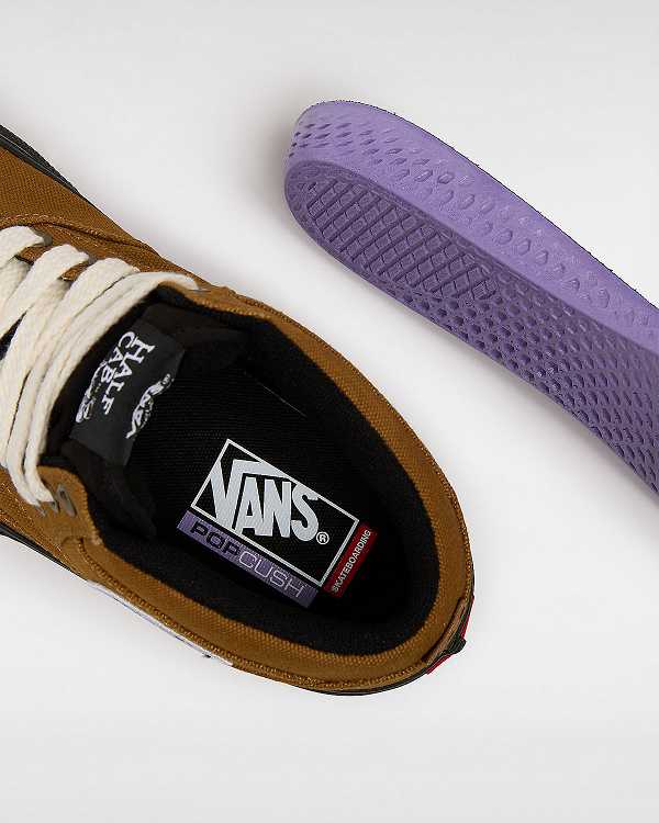 Women Vans Skate Half Cab Duck Canvas Shoes Brown Malaysia | VN2459137