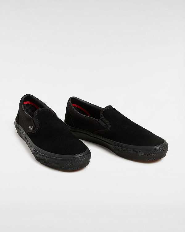 Women Vans Skate Slip On Shoes Black Malaysia | VN7896431