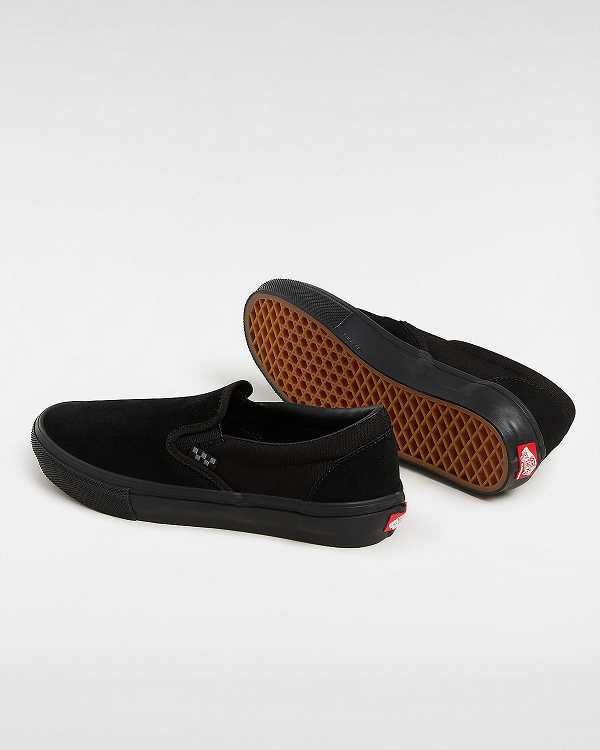 Women Vans Skate Slip On Shoes Black Malaysia | VN7896431