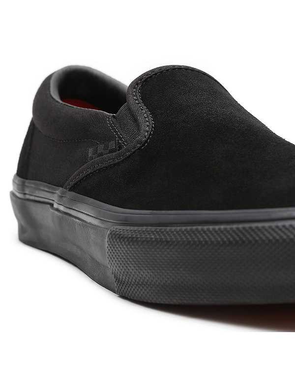 Women Vans Skate Slip On Shoes Black Malaysia | VN7896431