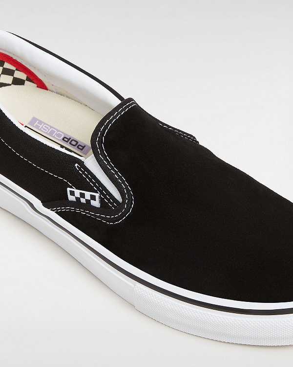 Women Vans Skate Slip On Shoes Black Malaysia | VN8436102