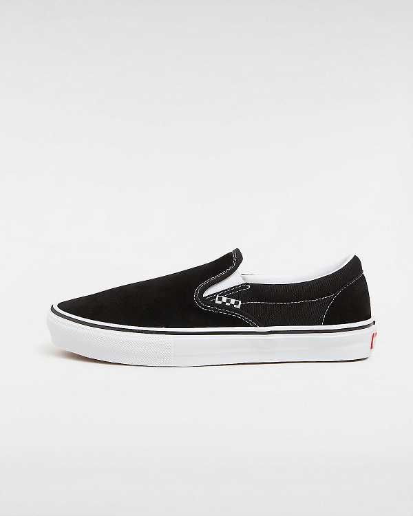 Women Vans Skate Slip On Shoes Black Malaysia | VN8436102