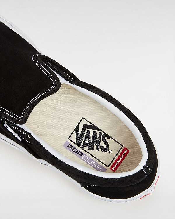 Women Vans Skate Slip On Shoes Black Malaysia | VN8436102