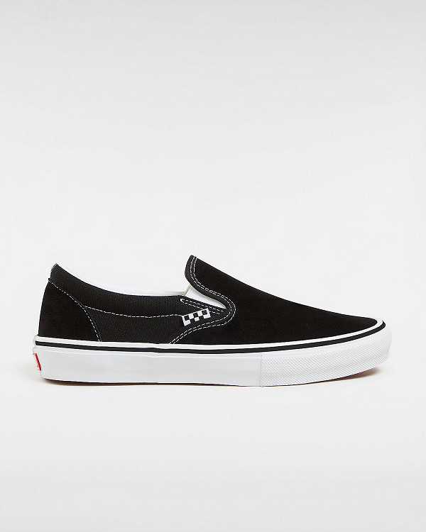 Women Vans Skate Slip On Shoes Black Malaysia | VN8436102