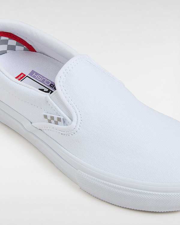 Women Vans Skate Slip On Shoes White Malaysia | VN2538609