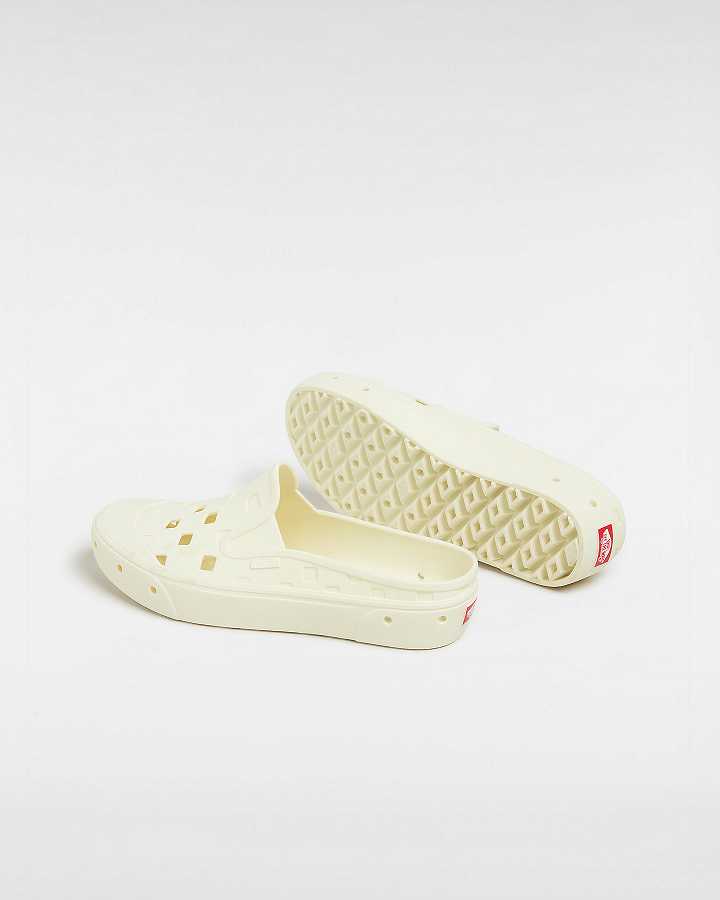 Women Vans Slip-On TRK Mules White Malaysia | VN5043296