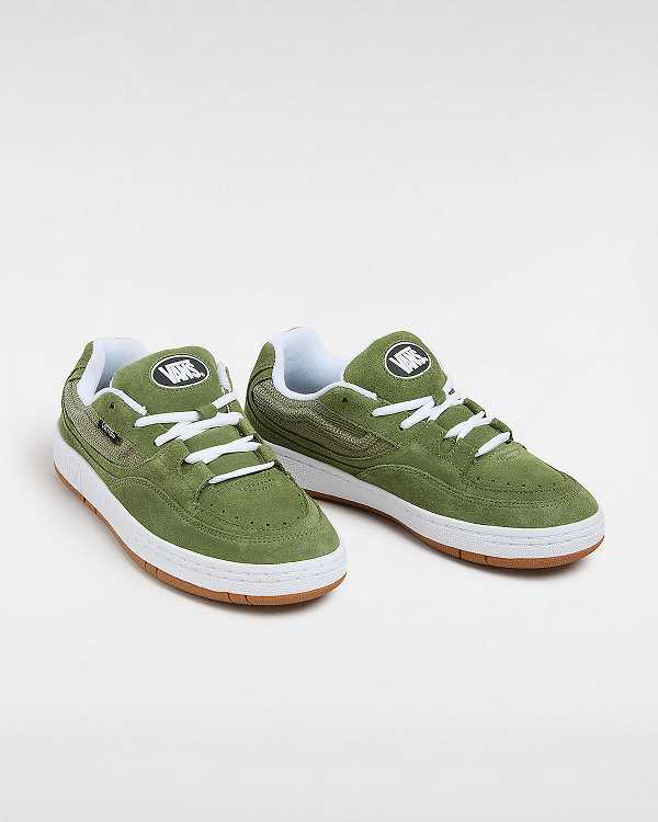 Women Vans Speed LS Skate Shoes Green Malaysia | VN4016879