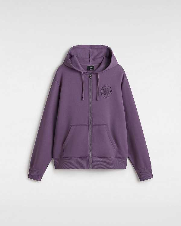 Women Vans Wellness Blousant Hoodie Purple Malaysia | VN3074269